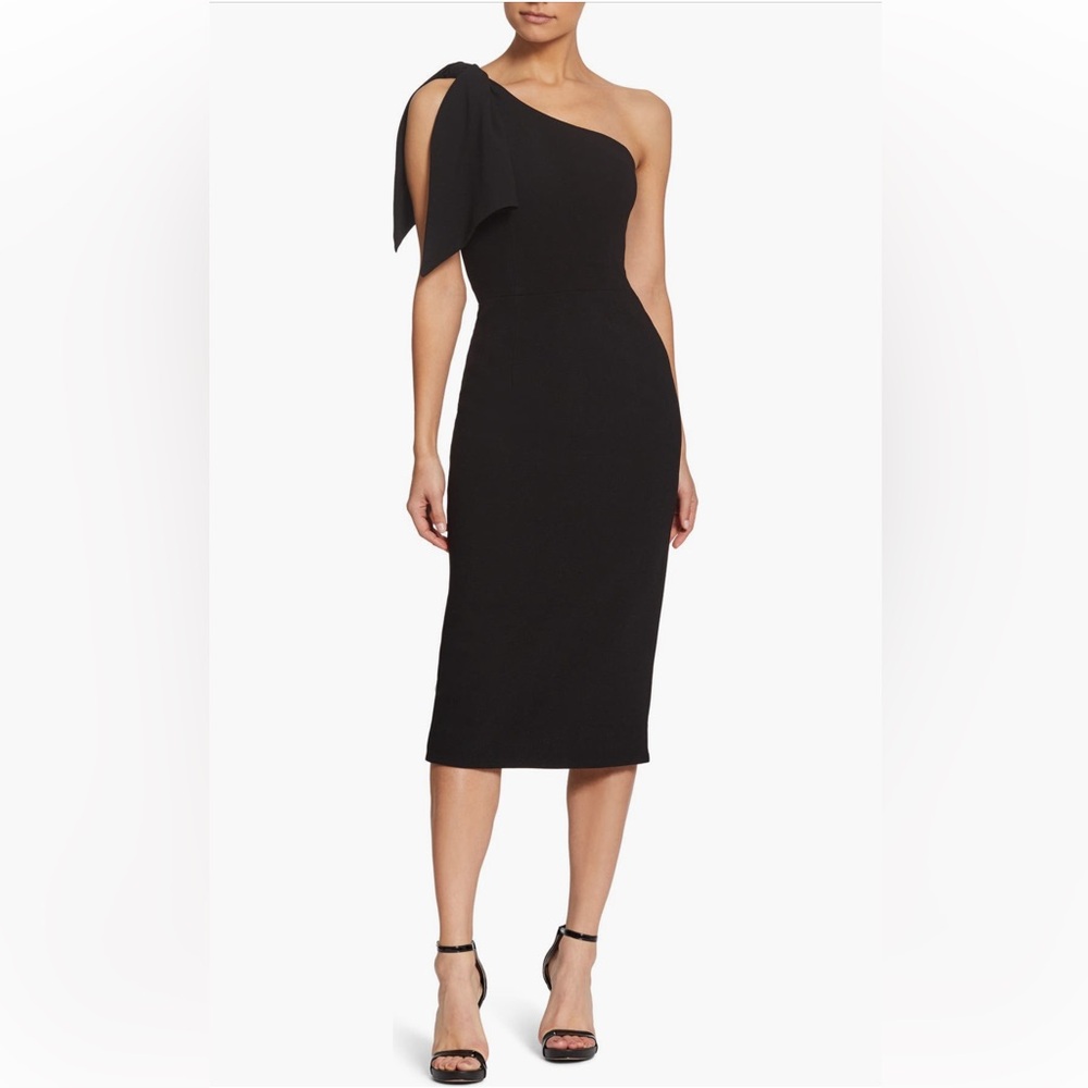 Dress the Population Black One Shoulder Dress